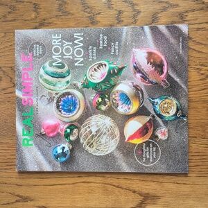 Real Simple Magazine December 2023 Sparkly Drinks Festive Food Fancy Outfits